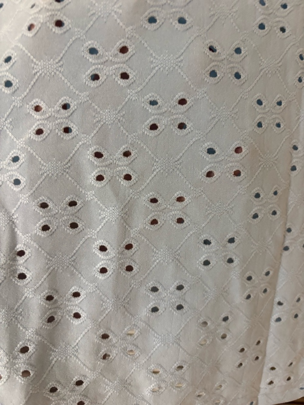 Light Blue Eyelet Puff Sleeve Top - Picture 3 of 8